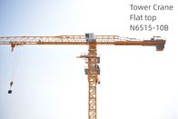 Capacity 10T Flat Top Tower Crane 51.5m Height Model N6515-10B